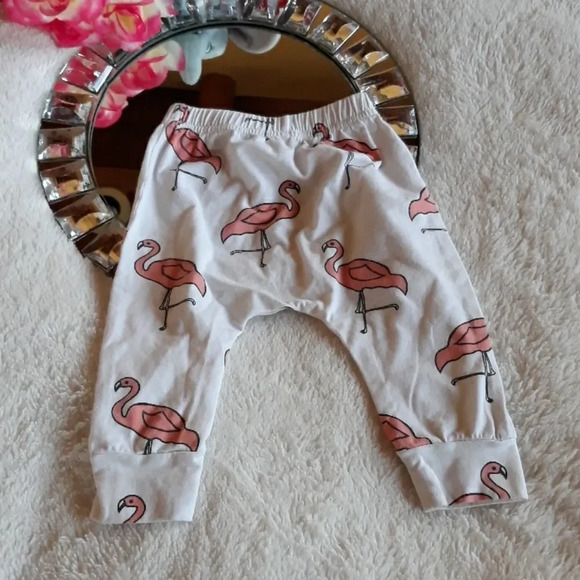 Baby Flamingo Pants & Ruffle Bodysuit 6-9M - Picture 4 of 6